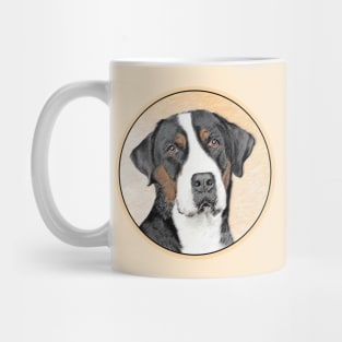 Greater Swiss Mountain Dog Painting - Original Art Mug